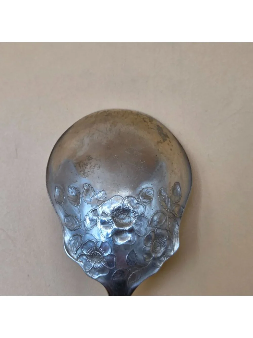 Holmes & Edwards American Beauty Rose Silverplate Berry Spoon Flatware